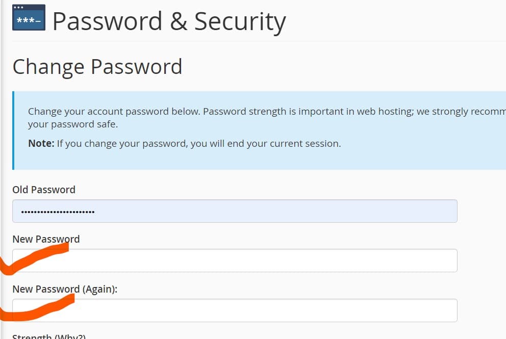 Step 2 for cpanel login