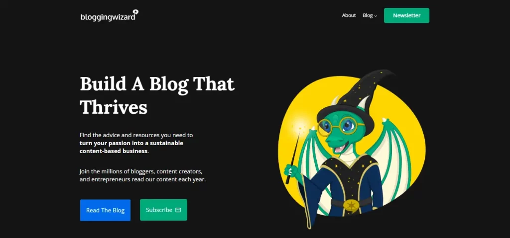 blogging wizard wesite